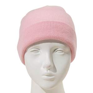 Gorros de punto elásticos unisex con logotipo personalizado, tejido jacquard sublimado, de acrílico/algodón, cálidos, con puño y lazos de puntos. - Product Image 3