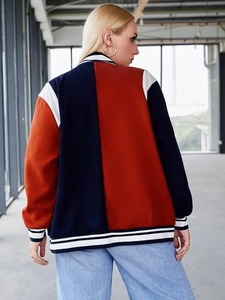 Women’s Letterman <b>Jacket</b> Embroidered Custom Style 2026 High Quality <b>Men</b> Varsity <b>Jacket</b> Oversized Baseball Snap Button Closure - Product Image 2