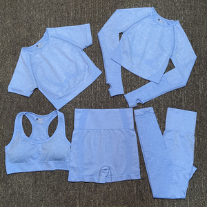 Custom Logo Active Women Tight Yoga Gym Training <b>Bra</b> Leggings 2 Piece Sports Set Women's - Product Image 2