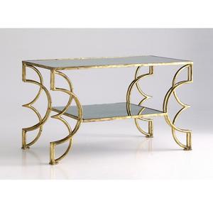 furniture style living room round modern Silver metal legs Modern Metal Side <b>Table</b> - Product Image 5