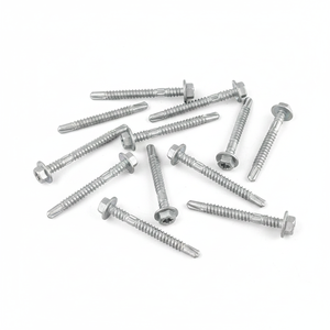 Self-Drilling Screws Washer Head Zinc/Hot-Dip Galvanized Carbon Steel Metric/Inch Standard <b>Deep</b> Coarse Thread Class 8 PDC - Product Image 1
