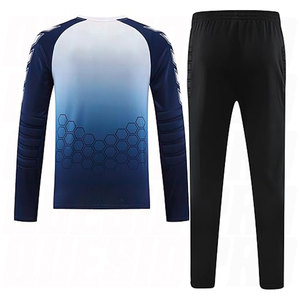 Boys Goalkeeper Soccer Jersey and Pants Set Padded Long Sleeve Goalie Shirt with Protective Elbow <b>Knee</b> Padding Youth Football - Product Image 2