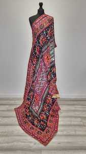 Fashion Mirror Work <b>Shawl</b> Traditional Scarves <b>Shawls</b> & Hijab Luxury Embroidered <b>Wrap</b> for <b>Women</b> Cultural Festive Occasion Wear - Product Image 4