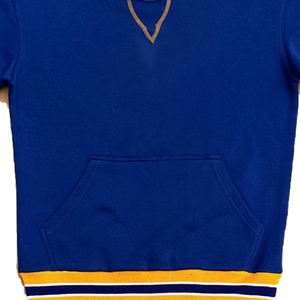 Sweat-shirt à col rond SGRho Blue Sorority, broderie chenille du blason, 100% coton, polaire pour femme, vêtements SGRho personnalisés pour l'hiver - Product Image 5