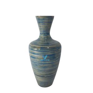 Vase en bambou tissé sur mesure, fait main, décoratif, porte-fleurs naturel, vente en gros OEM ODM - Product Image 3