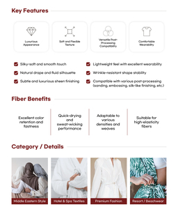 A 100% polyester fabric with a special Korean dyeing and finishing process, designed for traditional Islamic <b>abaya</b> garments. - Product Image 1