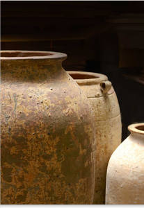 ART HOME CÉRAMIQUE ATLANTIS VIEUX BLANC AN606H12 POT CÉRAMIQUE - Product Image 2