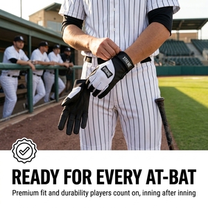Guantes de Bateo de Béisbol, Guantes de Protección para las Manos, Guantes de Bateo con Agarre Duradero para Adultos y Jóvenes, Entrenamiento de Softbol - Product Image 4