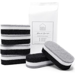 Confezione da 6 Spugne Riutilizzabili per Pulizia Piatti in Cucina, Asciugatura Rapida, Non Graffianti, per Uso Domestico - Product Image 1