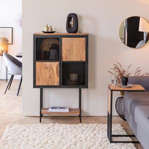 Buffet haut Vandana Sereno Merino en bois d'acacia et métal - Buffet - Product Image 1