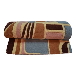Alfombra de Lana de Pelo Corto, Moderna, Abstracta, Geométrica, Hecha a Mano, de Lujo, para Sala de Estar, Hotel, Villa, Dormitorio - Product Image 2