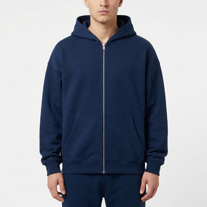 Sudadera con capucha gráfica al por mayor, sudadera con capucha con cremallera, sudadera con capucha de moda, producción en fábrica con logotipo personalizado - Product Image 1