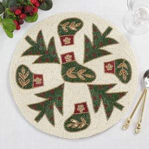 Salvamantel de cristal con cuentas en forma de hoja de arce, bordado a mano, para mesa, decoración de otoño y Acción de Gracias, protector térmico - Product Image 5