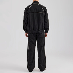 Conjunto Deportivo Personalizado Transpirable para Hombre, Unisex, de Dos Piezas, con Cremallera, Chaqueta Cortavientos Reflectante de Nylon, Ropa Deportiva Urbana - Product Image 2