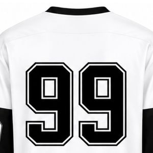 Maillot de hockey sur glace blanc pour hommes, manches longues, en polyester, pour équipe sportive, entraînement et match, vêtements de sport - Product Image 4