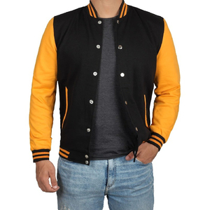 2025 Wholesale Custom High Quality Wholesale Custom Varsity Jacket <b>Men</b> High Letterman Bomber Style Fleece Jacket For <b>Men</b> - Product Image 3