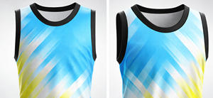 Camisetas de Baloncesto Sublimadas Transpirables Personalizadas, Camisetas Deportivas Sublimadas de Malla, Totalmente Personalizables con Nombres de Jugadores de Equipo, Verano - Product Image 4