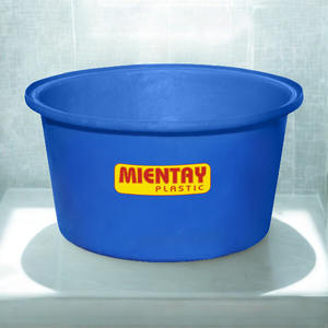 Tanque Redondo de Plástico de Alta Calidad en Varios Tamaños para Acuicultura, Teñido, Almacenamiento y Transporte, Contenedor de Plástico Industrial Duradero - Product Image 1