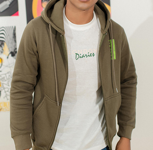 Sweat-shirt à capuche zippé imprimé pour homme, en mélange de coton et polaire, avec poche kangourou, style streetwear, qualité supérieure, vente en gros OEM - Product Image 5