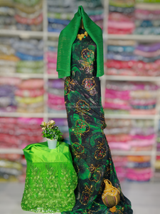 Ensemble de robes pour femmes en tissu jacquard uni doux avec lurex, prix de gros moins cher, pierre somalienne Fransawi Dirac Gorgura - Product Image 6