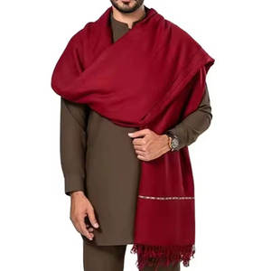 New Design Winter High Quality Custom Made Lightweight Quick Dry Long Wool Pashmina Cashmere <b>Shawl</b> Scarf Wrap For <b>Men</b> - Product Image 1