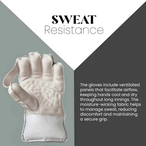 Gants de gardien de but de cricket personnalisés, légers, en cuir PU, avec une adhérence accrue, respirants, durables, protection des doigts - Product Image 5