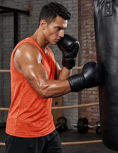 Factory Direct Custom <b>Men</b> V-neck 100% Cotton Cropped Tank <b>Tops</b> | Wholesale Sleeveless Quick Dry <b>Crop</b> Tank <b>Top</b> Gym Fitness - Product Image 2