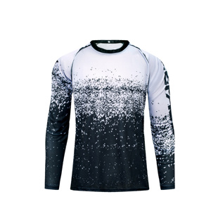 Camiseta de compresión de manga larga para hombre con protección UV, proveedor mayorista de camisetas deportivas de alto rendimiento, servicio OEM. - Product Image 6