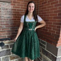 Robe Dirndl pour femme style bavarois, rouge unie, jacquard, mi-longue, coupe trapèze, boutonnée sur le devant, taille naturelle, écologique, respirante, droite