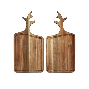 Tabla de Madera Decorativa con Diseño Único para Servir y Cortar, Ideal para Exhibición en Cocina, Uso en Restaurantes y como Regalo - Product Image 1