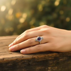 แหวนดีไซน์เนอร์อเมทิสต์ น้ำหนัก 2.8 กรัม - Product Image 3