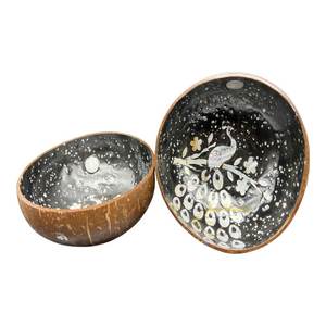 Nouveau bol de noix de coco en laque de qualité supérieure Style unique Design coloré directement du Vietnam - Product Image 2