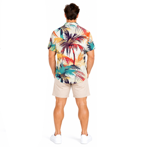 Mens Tropical Print Vacation <b>Shirt</b> Premium Lightweight Button Front Casual Summer Holiday <b>Resort</b> Wear Custom Manufacturing - Product Image 6