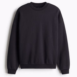 Sweat-shirt à capuche noir pour homme, coupe classique, en coton tricoté, avec motif lettres sur le devant, poche écologique, décontracté, pour l'hiver - Product Image 1