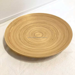 Bandeja de bambú hilado hecha a mano, bandeja de bambú natural, respetuosa con el medio ambiente, sostenible, Vietnam, venta al por mayor, pedidos al por mayor - Product Image 1