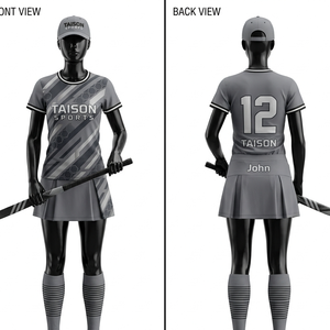 Uniforme de hockey sur gazon en polyester et élasthanne de qualité supérieure 180 GSM, bleu ciel avec panneau latéral noir, logo personnalisé par sublimation - Product Image 3