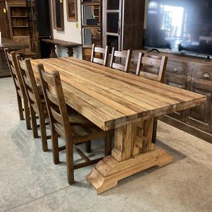 Mesa de comedor de madera de nogal Diseño de granja Muebles para el hogar con uso para silla de comedor - Product Image 4