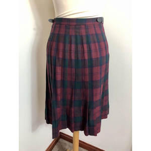 Kilt écossais moderne Lindsay en 100 % laine bordeaux, style vintage, motif tartan, sur mesure, vente en gros, jupe pour femme 2026 - Product Image 5