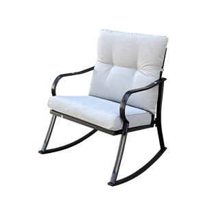 Off-White Rocker <b>Set</b> with Chair and <b>Teapot</b> for Patio Furniture - Product Image 2