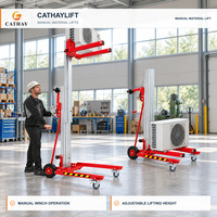 Cathaylift Mini-élévateur vertical économique 340 kg avec mât, équipement de levage pour personnel, hauteur de levage 3,5-7,9 m, certifié CE