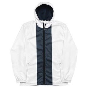 Veste coupe-vent décontractée pour homme, conception personnalisée OEM, nouvelle coupe, blocs de couleur, grande taille, fermeture éclair - Product Image 1