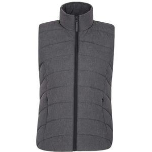 Chaleco acolchado impermeable con cuello levantado personalizado para mujer, informal, ligero, con cremallera, acolchado, prendas de vestir exteriores, chaleco, bordado de piel, decoración - Product Image 1