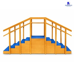 Équipement d'entraînement à la marche et à la rééducation des membres inférieurs K Star : Escalier droit en bois pour la physiothérapie - Product Image 2