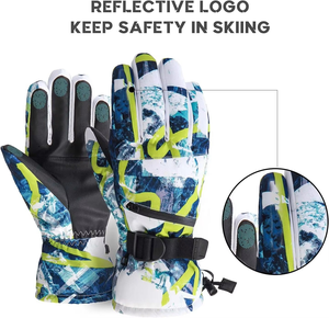 Guantes de Esquí Eléctricos Calefactables e Impermeables con Cierre de Cordón para Hombres y Mujeres, para Ciclismo, Snowboard y Actividades al Aire Libre - Product Image 2