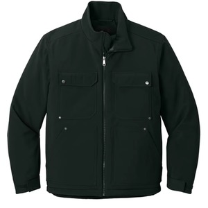 Veste à capuche en polaire imperméable personnalisée pour l'hiver, veste softshell écologique pour le sport et le travail en plein air avec poches sur la poitrine et sur les côtés - Product Image 1