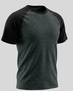 Men's Short Sleeve O Neck Solid Black Knitted T-Shirt Regular Fit Breathable Casual Style Polyester/Cotton Quick Dry 180g - Product Image 1