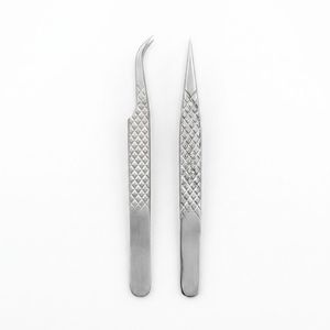 แหนบดึงขนตาสแตนเลสแบบละเอียด ปลายเรียบ ด้ามสีน้ำเงิน - Product Image 4