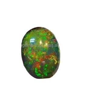 Top Qualité Naturel Noir Opale Éthiopienne Superbe Cabochon Authentique Multi Feu Noir Opale Gemme Prix De Gros Pierre En Vrac - Product Image 1
