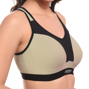 Soutien-gorge de sport personnalisé pour femme, idéal pour l'entraînement, le yoga et le fitness, respirant, séchage rapide, rembourré, dos nageur, maintien moyen, fermeture avant, pour la gym - Product Image 3