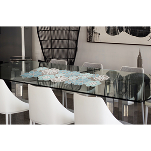 Chemin de table perlé fait main Royal, brodé floral, nappe décorative pour hôtel, restaurant, salle à manger, cadeau de mariage - Product Image 3